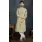 Banarasi Jacquard Pista Green Color Men's Wear Indo Western Sherwani -9010185217