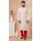Banarasi Dhupion Embroidery Work Designer Men's Wear Kurta in White -9021185282