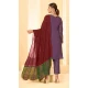 Georgette Embroidery Work Party Wear Salwar Suit in Purple -9035185379