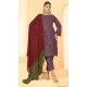 Georgette Embroidery Work Party Wear Salwar Suit in Purple -9035185379