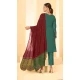 Georgette Embroidery Work Party Wear Salwar Suit in Morepeach -9035185382