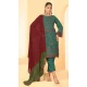 Georgette Embroidery Work Party Wear Salwar Suit in Morepeach -9035185382
