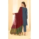 Grey Georgette Embroidery Work Party Wear Salwar Suit -9035185383