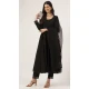 Pure Cotton Lace Work Designer Heavy Readymade Anarkali Suit in Black -9068185531