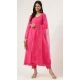 Pure Cotton Lace Work Designer Heavy Readymade Anarkali Suit in Pink -9068185532