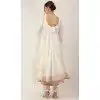 Pure Cotton Lace Work Designer Heavy Plus Size Readymade Anarkali Suit in White -9068185533