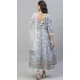 Pure Cotton Foliage Print Work Designer Readymade Salwar Suit in Grey -9088185634