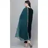 Velvet Embroidery Work Plus Size Readymade Salwar Suit in Teal Blue -9087185632