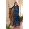 Embroidery Work Faux Georgette Party wear Salwar Suit in Teal Blue -9103185683