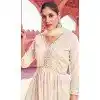 Georgette Embroidery Work Designer Wear Plus Size Salwar Suit in White -9109185709