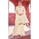 Georgette Embroidery Work Designer Wear Salwar Suit in White -9109185709