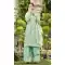 Pure Butterfly Net Heavy Coding Work Pakistani Palazzo Suit in Aqua Green -9111185715