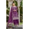 Pure Butterfly Net Heavy Coding Work Pakistani Palazzo Suit in Purple -9111185716