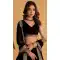Georgette Embroidery Work Designer Wear Lehenga Choli in Black -9125185817