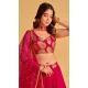 Georgette Embroidery Work Designer Wear Lehenga Choli in Pink -9125185818