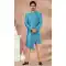 Jacquard Silk Designer Indo Western for Men in Sky Blue Color -9131185837