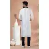 Dhupion Silk Designer Wear Plus Size Kurta Pajama for Men in Multi Color -9132185851