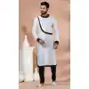 Dhupion Silk Designer Wear Plus Size Kurta Pajama for Men in Multi Color -9132185851