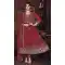 Georgette Embroidery Work Anarkali Style Salwar Suit in Maroon -9176186137