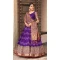 Digital Print Work Tussar Silk Navratri Chaniya Choli in Purple -9181186158