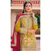 Embroidery Work Blooming Chinon Plus Size Designer Salwar Suit in Yellow -9191186199