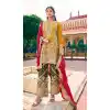 Embroidery Work Blooming Chinon Plus Size Designer Salwar Suit in Yellow -9191186199