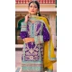 Embroidery Work Blooming Chinon Designer Salwar Suit in Violet -9191186200