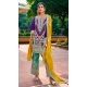 Embroidery Work Blooming Chinon Designer Salwar Suit in Violet -9191186200