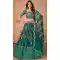 Faux Georgette Embroidery Work Rama Blue Navratri Chaniya Choli -143007881