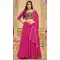 Georgette Embroidery Work Pink Navratri Lehenga Choli -143698287