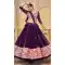 Georgette Embroidery Work Designer Navratri Chaniya Choli in Purple -143708296