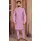 Heavy Banglori Silk Embroidery Work Kurta Pajama With Jacket in Pink -9209186264