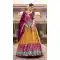 Tussar Silk Patola Work Stunning Navratri Lehenga Choli in Mustard -9221186299