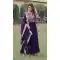 Faux Georgette Print Work Party Wear Readymade Gown in Purple -9225186315