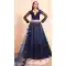 Soft Net Embroidery Work Designer Lehenga Choli in Blue -137994975