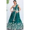 Embroidery Work Georgette Designer Wear Lehenga Choli In Turquoise -138885491