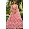 Thread Embroidery Work Soft Net Traditional Lehenga Choli In Pink -138905507