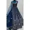 Embroidery Work Net Designer Bridal Wedding Lehenga Choli in Blue -140456421