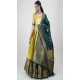 Lichi Silk Weaving Work Indian Traditional Lehenga Choli In Yellow -9239186357
