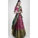 Lichi Silk Weaving Work Indian Traditional Lehenga Choli In Maroon -9239186358