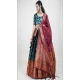 Lichi Silk Weaving Work Indian Traditional Lehenga Choli In Green -9239186359
