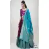 Lichi Silk Weaving Work Indian Traditional Plus Size Lehenga Choli In Wine -9239186360