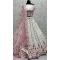 Georgette Diamond Embroidery Work Designer Lehenga Choli In White -140536457