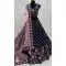 Georgette Diamond Embroidery Work Designer Lehenga Choli In Morpich -140536459