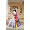 Plus Size Maslin Cotton Mirror Work Navratri Special Chaniya choli In White -144929090