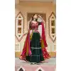 Plus Size Viscose Rayon Mirror Work Navratri Special Chaniya choli In Mustard Yellow -144929092