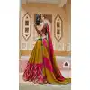 Plus Size Viscose Rayon Mirror Work Navratri Special Chaniya choli In Mustard Yellow -144929092