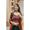 Plus Size Viscose Rayon Mirror Work Navratri Special Chaniya choli In Mustard Yellow -144929092