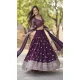 Faux Georgette Sequins Work Traditional Wear Lehenga Choli In Purple -144999131