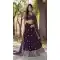 Faux Georgette Sequins Work Traditional Wear Lehenga Choli In Purple -144999131